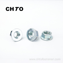 ISO 4161 Grade 10 zinc plated Hexagon flange nuts